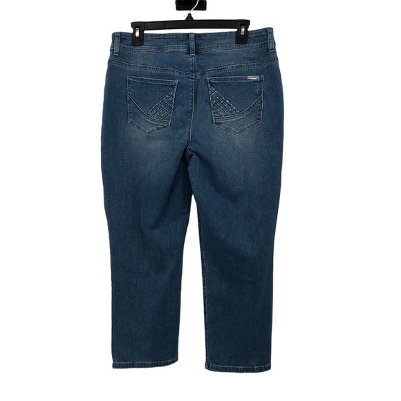 Chicos So Slimming Cropped Jeans Womens 1 (M/8) NEW - Picture 2 of 16